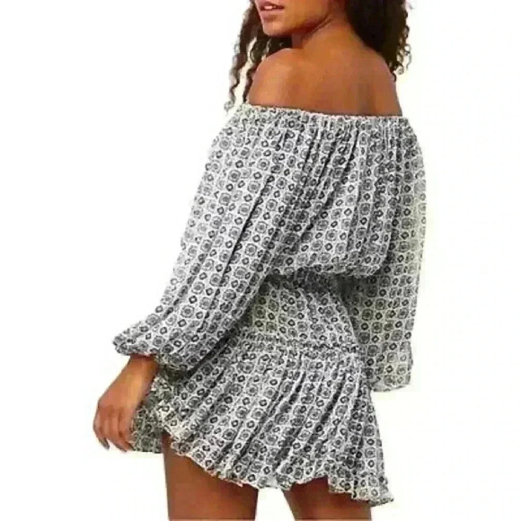 NWT! MISA LOS ANGELES Zonia Off-The-Shoulder Mini Dress - Picture 3 of 11